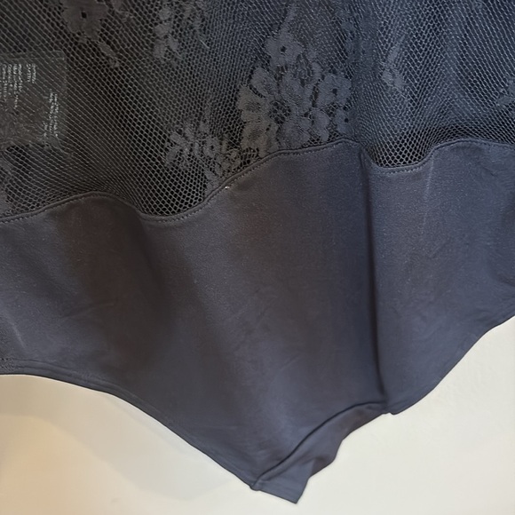 H&M Black Lace mesh sheer bodysuit Chemise ELEGENT sexy cocktail party size 2 - Picture 14 of 16
